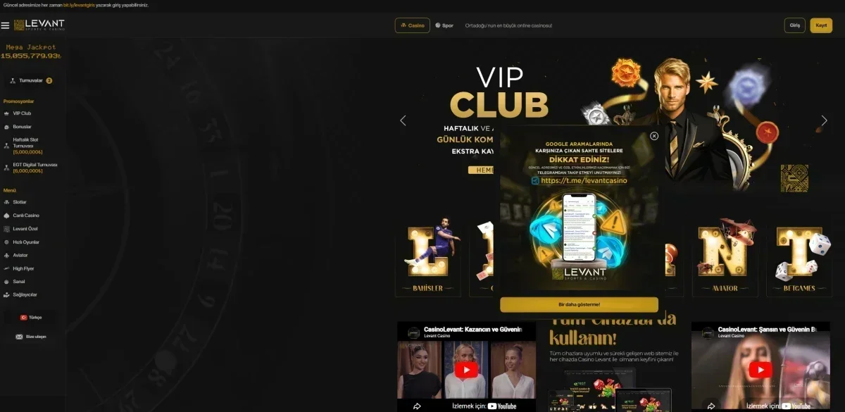 Casino Levant ekran görüntüsü